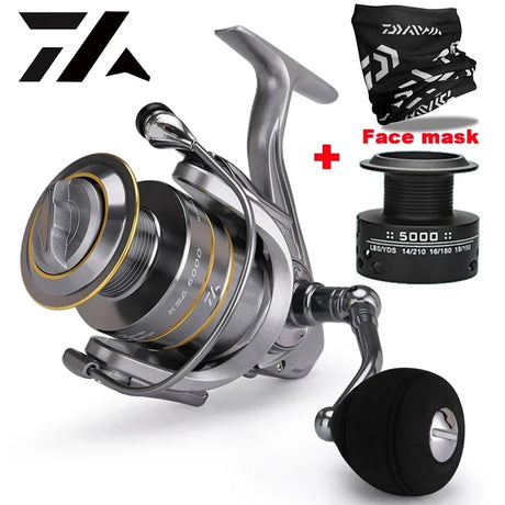 VWVIVIDWORLD,High Quality,Saltwater Fishing Reels,Double Spool,Spinning Reel,Alloy Gear,Alloy Spool,Metal Arm,Casting Reel