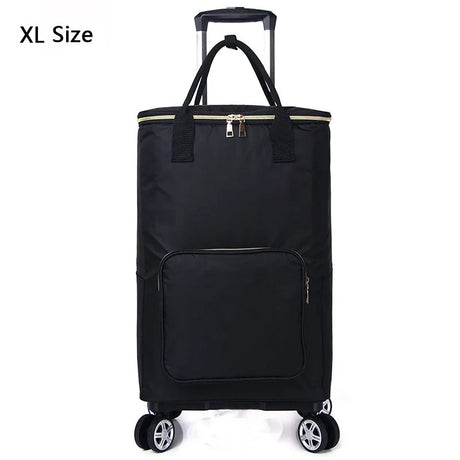 Vegetable Market Shopping Bag For Groceries Cart With Wheel Trolley Bag On Wheels Bolsa Compra Supermarket Foldable Reusable Bag