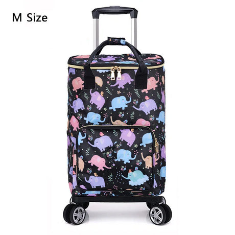 Vegetable Market Shopping Bag For Groceries Cart With Wheel Trolley Bag On Wheels Bolsa Compra Supermarket Foldable Reusable Bag