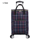 Vegetable Market Shopping Bag For Groceries Cart With Wheel Trolley Bag On Wheels Bolsa Compra Supermarket Foldable Reusable Bag