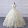 Vestido De Noiva Simple Light Wedding Dress Elegant Lace Boat Neck Luxury Ball Gown Real Photo Robe De Mariee Plus Size