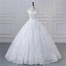 Vestido De Noiva Simple Light Wedding Dress Elegant Lace Boat Neck Luxury Ball Gown Real Photo Robe De Mariee Plus Size