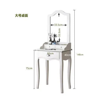 Vintage Makeup Dressing Table Bedroom Storage Girl Drawer Dressing Table Nordic Luxury Penteadeiras De Maquiagem Home Furniture