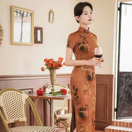 Vintage Qipao Dresses For Women New Fashion Casual Streetwear Woman Clothes Elegant Chinese Style Cheongsam Dress Ethnic Style