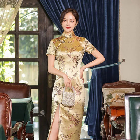 Vintage Qipao Dresses For Women New Fashion Casual Streetwear Woman Clothes Elegant Chinese Style Cheongsam Dress Ethnic Style