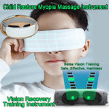 Vision Recovery Training Device EMS Acupressure Child Restore Myopia Glasses Eye Massage Instrument Smart Green Eye Massager