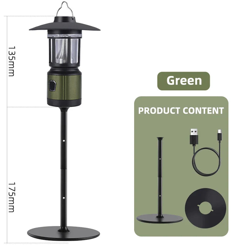 WEST BIKING Camping Tent Light Hanging Camping Lanterns Portable USB Rechargeable Light Led Camp Lamp for Outdoor Emergency