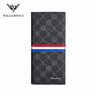 WILLIAMPOLO Men‘s Leather Wallet Fashion Luxury Design Slim Thin Purse Business Fold Wallet Patchwork Male Card Holder Wallet