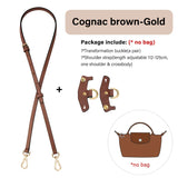 WUTA Bag Strap For Longchamp Mini Punch-free Genuine Leather Shoulder Strap Set Transformation Crossbody Strap Bag Accessories