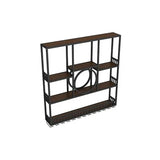 Wall Mount Display Wine Racks Kitchen Modern Luxury Gold Wine Rack Display Large Liquor Store Stojak Na Wino Bar Furniture