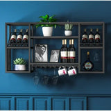 Wall Mount Display Wine Racks Kitchen Modern Luxury Gold Wine Rack Display Large Liquor Store Stojak Na Wino Bar Furniture