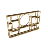 Wall Mount Display Wine Racks Kitchen Modern Luxury Gold Wine Rack Display Large Liquor Store Stojak Na Wino Bar Furniture