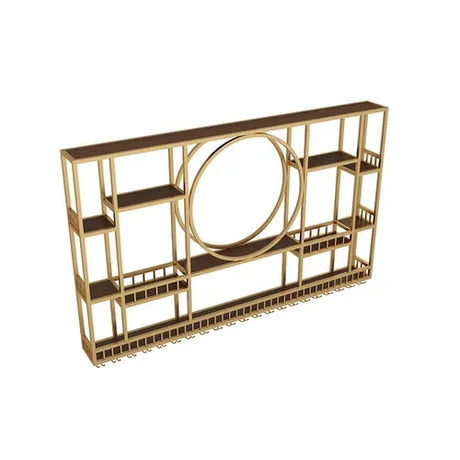 Wall Mount Display Wine Racks Kitchen Modern Luxury Gold Wine Rack Display Large Liquor Store Stojak Na Wino Bar Furniture