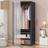 Wardrobe Household Bedroom Simple Assembly Dustproof Wardrobe Rental Room with Thick and Thick Storage Wardrobe Sorting Shelves