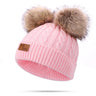 Warm Winter Baby Hats with Scarves for Kids Wool Pompom Baby Hat Children Bonnet Cap Boys Girls Knitted Scarf Gloves Beanie Caps