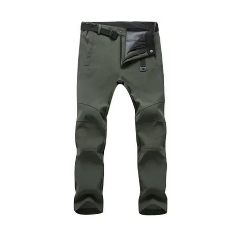 Warm Winter Men Soft Shell Pants Travel Waterproof Outdoor Camping&Hiking Pants Fleece Windproof Skiing Trousers