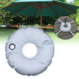 Water Weight Bag Filling Flag Stand Umbrella Base Foldable Tools Round Portable Accessories Patio Beach 7L PVC Grey