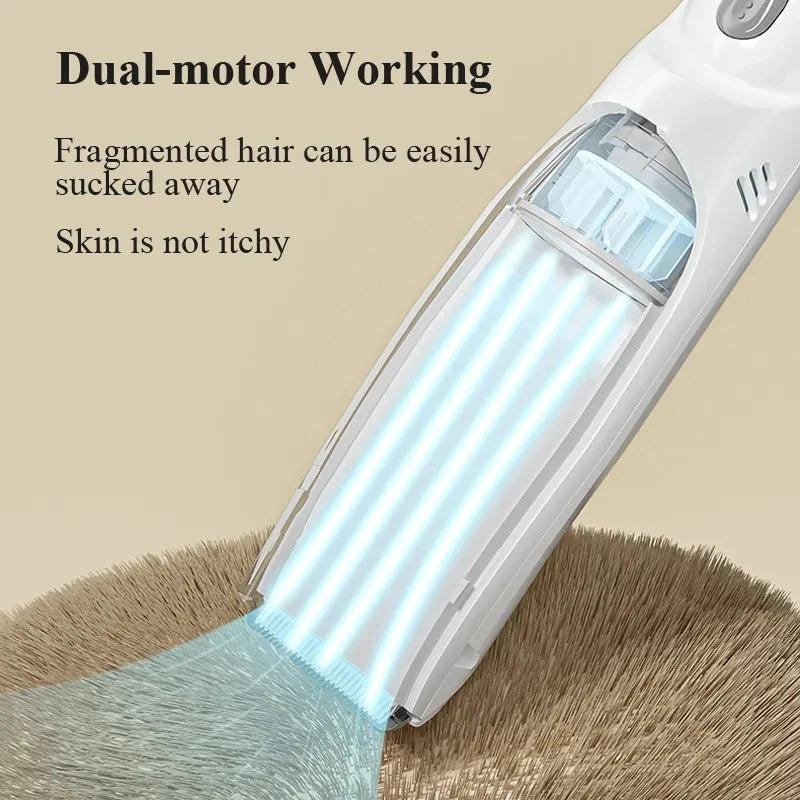 Waterproof Baby Hair Clipper Automatic Gather Hair Trimmer Adult Kids Hair Care Low Noise Sleep Children Hair Cut Tools