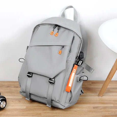 Waterproof coating backpack with USB charging men's laptop backpack suitable for work and school