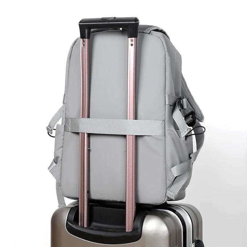 Waterproof coating backpack with USB charging men's laptop backpack suitable for work and school