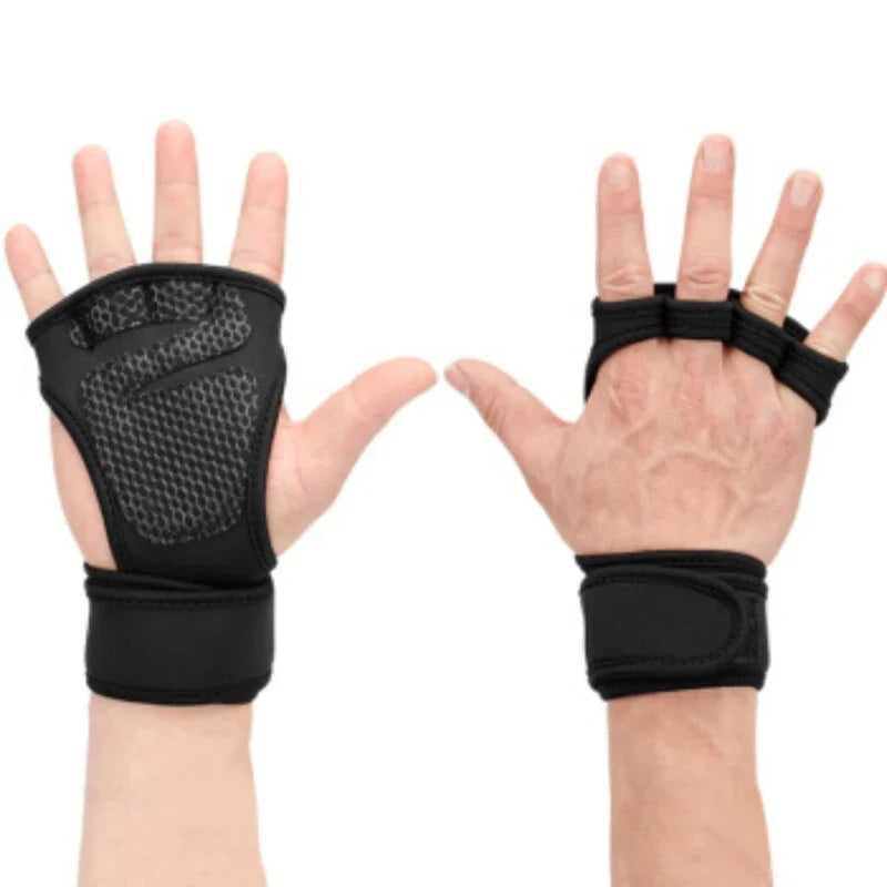 Weight Lifting Training Gloves for Women Men Fitness Sports Body Building Gymnastics Grips Gym Hand Palm Wrist Protector Gloves