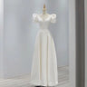 White Satin Wedding Dresses for Bride Elegant Sexy V Neck Long Prom Evening Guest Party Women Dress Summer 2023 Formal vestidos