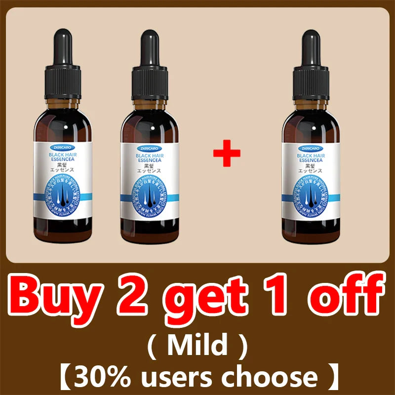 White hair killer, remove gray hair and restore natural hair color in 7 days
