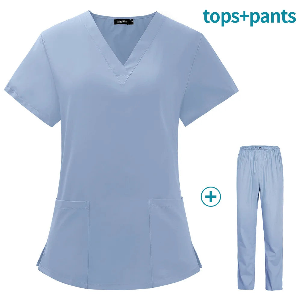 Wholesale Operating Room Medical Uniform Scrubs Hospital Working Scrubs Set Medical Supplies Nurse Dental Surgery Suit Workwear