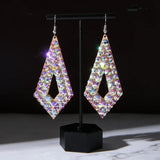 Wholesale Womens Jewelry Stunning Crystal Rhinestone Earrings Sparkling Earrings Belly Dance Gypsy Dangle Earrings 2 Pairs/Pack