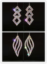 Wholesale Womens Jewelry Stunning Crystal Rhinestone Earrings Sparkling Earrings Belly Dance Gypsy Dangle Earrings 2 Pairs/Pack