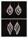 Wholesale Womens Jewelry Stunning Crystal Rhinestone Earrings Sparkling Earrings Belly Dance Gypsy Dangle Earrings 2 Pairs/Pack