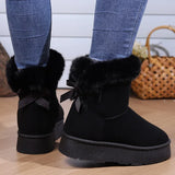 Winter Boots Fur Women's Snow Boots Low-top Warm Fur Shoes Men's and Women's Winter Short Boots Super Mini Outer Wear Non-slip