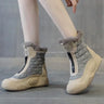 Winter Boots Women Waterproof Snow Non Slip High Top Plush Cotton Snow Boots Student Thick Sole Casual Ladies Botas Mujer