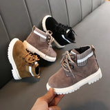 Winter Children Casual Shoes Autumn Boots Boys Shoes Fashion Leather Soft Anti Slip Girls Boots 21-30 Sport Running Shoes