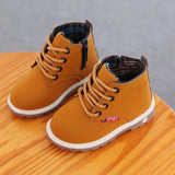 Winter Children Casual Shoes Autumn Boots Boys Shoes Fashion Leather Soft Anti Slip Girls Boots 21-30 Sport Running Shoes