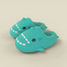 Winter Children‘s Plush Shark Slippers Boys Cotton Flip Flop Girls Warm Non-Slip Thick Sole Shoes Home EVA Waterproof Slides