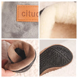 Winter Children‘s Slippers Kids Soft Warm Furry Sock Floor Shoes Boys Rubber Soles Non-slip Cotton Slippers Indoor Home Shoes