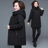 Winter Coat 2022 Middle-aged Mother New Cotton Padded Jacket Long Hooded Parka Plus Size 6XL Female Windproof Loose Warm Outwear