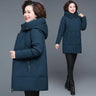 Winter Coat 2022 Middle-aged Mother New Cotton Padded Jacket Long Hooded Parka Plus Size 6XL Female Windproof Loose Warm Outwear