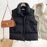 Winter Coat for Women Vests Stand Collar Sleeveless Coat Thicken Warm Down Cotton Vest Korean Fashion Loose Jacket New