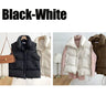 Winter Coat for Women Vests Stand Collar Sleeveless Coat Thicken Warm Down Cotton Vest Korean Fashion Loose Jacket New