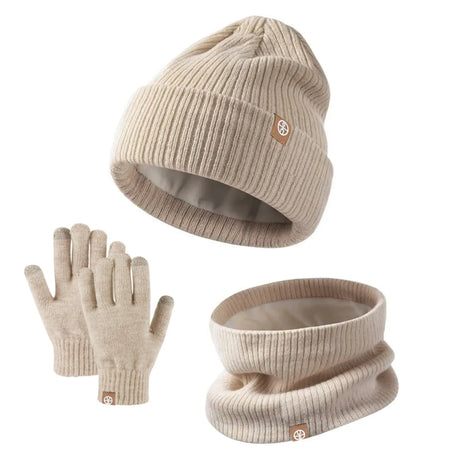 Winter Hat And Mittens Kids Winter Hat Gloves Scarf Set Girls Toddler Children Hats With Pom Knit Neck Warmer Gaiter Mittens