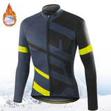 Winter Jacket Thermal Fleece Bicycle Clothes Men's Cycling Jacket Warm Wool Long Sleeve Cycling Bike Clothing Sports Jacket 2024