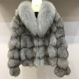 Winter Jacket Women Clothing Real Fox Fur Short Fashion Natural Fur Coats And Jackets Women 2022 Thick Warm Outerwear