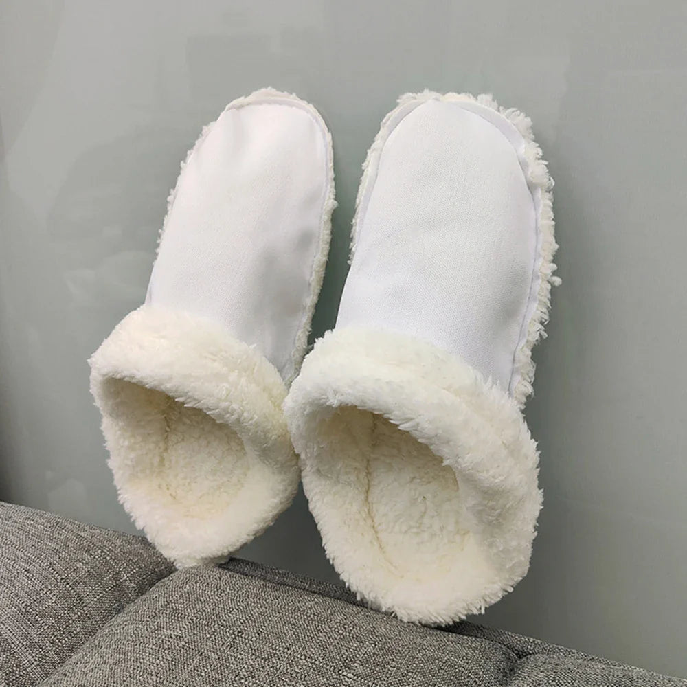 Winter Keep Warm Short Plush Cover Insole Lining For Slippers Clogs DIY Accessories Indoor Cotton Shoes Fur Liners For Women Men