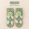 Winter Long Socks Kids Baby Boys Girls Leg Warmers Plush Knee Length Non-slip Socks With Grips Baby Toddler Warm Thick Sock