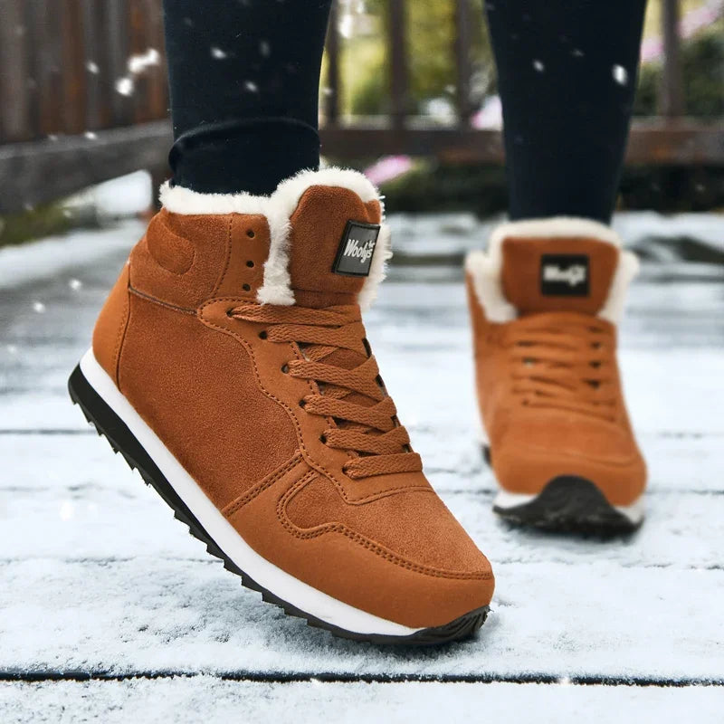 Winter Men Boots Casual Warm Ankle Boots Shoes for Man Sneakers Winter Plush Fur Woman Footwear Comfortable Platform Snow Boots