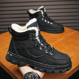 Winter Men Cotton Shoes Thick Sole Fashion Motorcycle Boots Warm Climbing Casual Sneaker Ankle Boots Botas Cuturno Masculinas