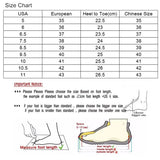 Winter Over The Knee Women Boots Stretch Fabrics High Heel Slip On Shoes Pointed Toe Woman Long Boots Size Plus Size34-43