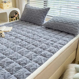 Winter Plush Warm Mattress Toppers Home Textile Thin Tatami Mat Dormitory Single Double Bedspread Fold Bed Sheets Bed Linens